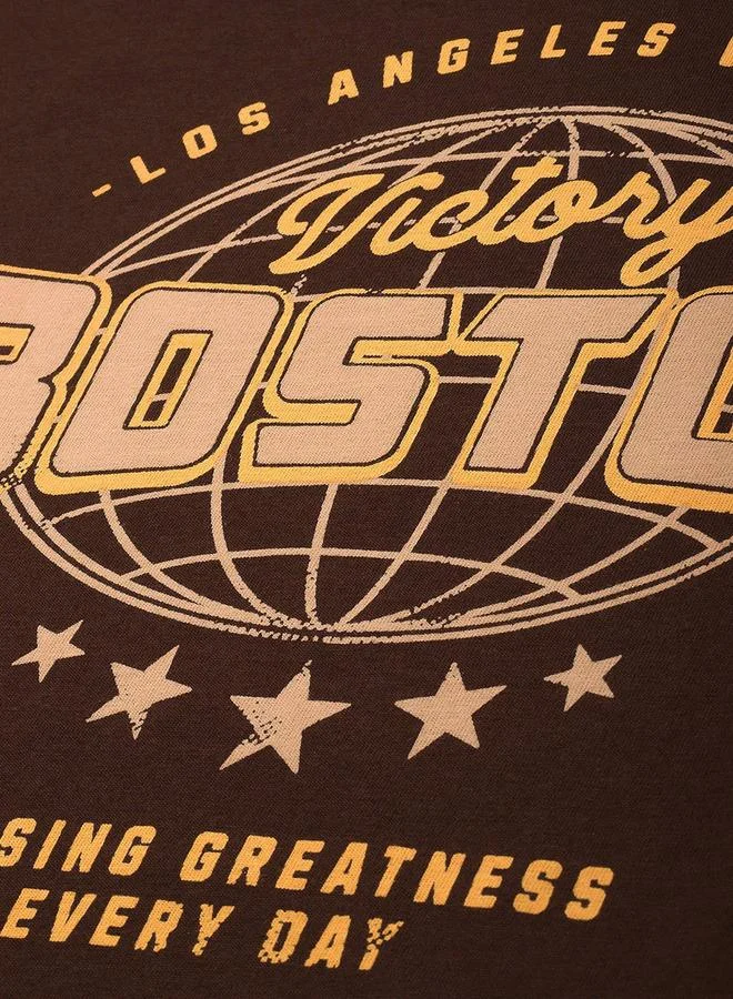 ديلينجر تيشيرت واسع بطبعة فارسيتي